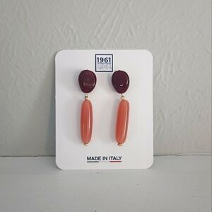 NWT Ports 1961 Resin Drop Earrings